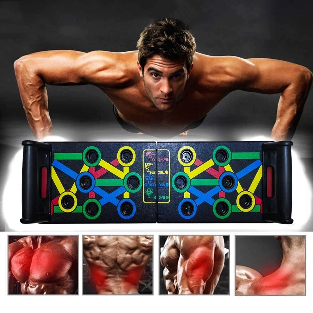 AIRM HEALTH 14-in-1 Liegestützgriffe – Multifunktionales Trainingsbrett für Zuhause (60730001)