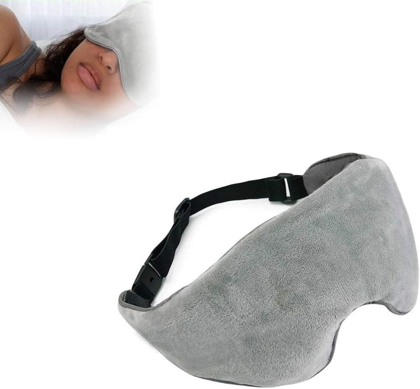AIRM HEALTH Gewichtete Schlafmaske – Ergonomische Augenmaske für Tiefenentspannung, ideal für Reisen, Meditation & besseren Schlaf (89760001)