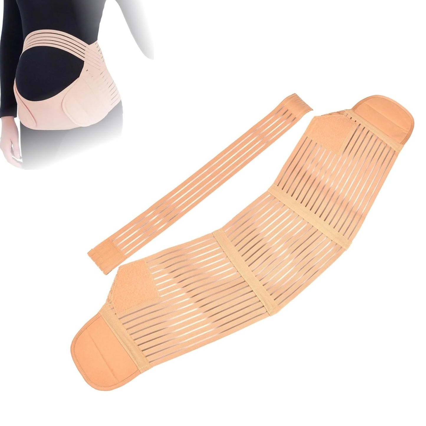 AIRM HEALTH Schwangerschaftsgürtel – Bauchstütze & Bauchband für Schwangere, Dehnbar & Atmungsaktiv, Für Rückenentlastung und Wärme (8706)