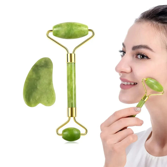 AIRM HEALTH Gesichtsroller-Massagegerät + Gua Sha (71330001)